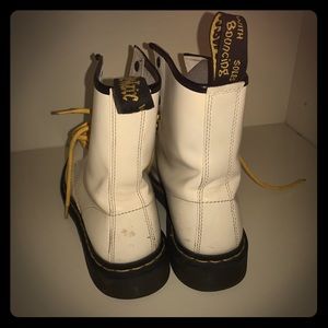 Doc Martins White Boots (Scuffed , but not worn)
